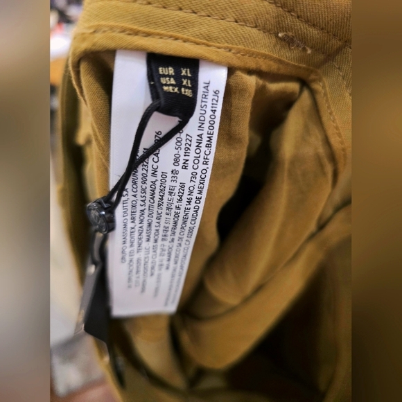 Massimo Dutti Elegant Safari Khaki Green Straight Skirt, Size XL - Picture 7 of 9